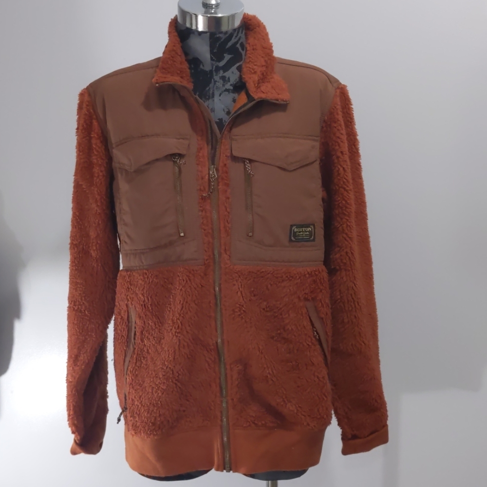 Burton Bower Grove deep pile fleece jacket sz XL